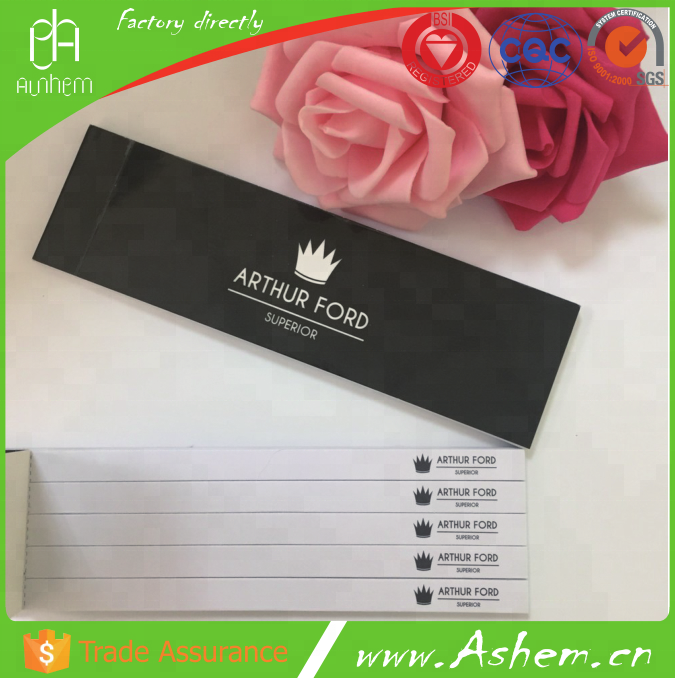 New Arrival Hot Sale Customized Perfume Smelling Blotter with LOGO Printing ,M-285