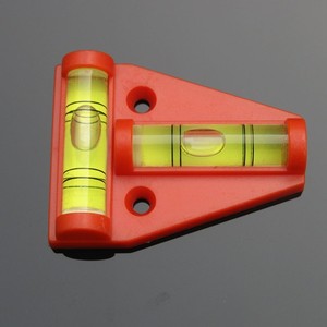 T Type Spirit <strong>Level</strong> Measurement Instrument Triangular Plastic <strong>Level</strong> Indicator Shell Black Red Orange