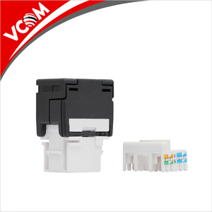 VCOM网络无工具UTP RJ45连接器8p8c 180度非屏蔽6类梯形插孔 - Product Image 5