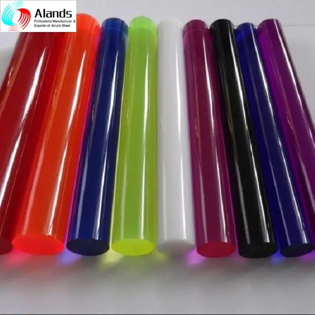 Acryl pmma staaf plastic gekleurde acryl staven 50mm diameter