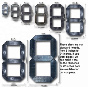 Evershine 12 Pollici di Colore Bianco Numeri Digitali Modulo 7 Segmenti Display A LED Per Il Prezzo del Petrolio HA PORTATO Segni LED Prezzo del Gas A distanza di Controllo - Product Image 5