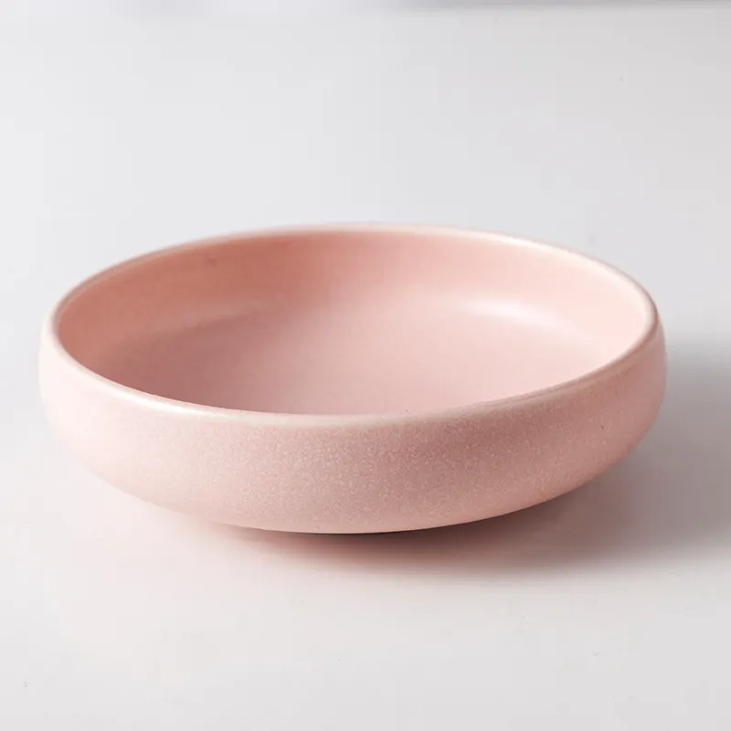 Керамические сервировочные блюда 5 дюймов 7 дюймов Корейская розовая тарелка