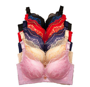 広州レディースすべてサイズReggisenoヒップスタープランジファンシーレース刺繍ブラストックロットセクシープッシュアップアンダーウェアブラ