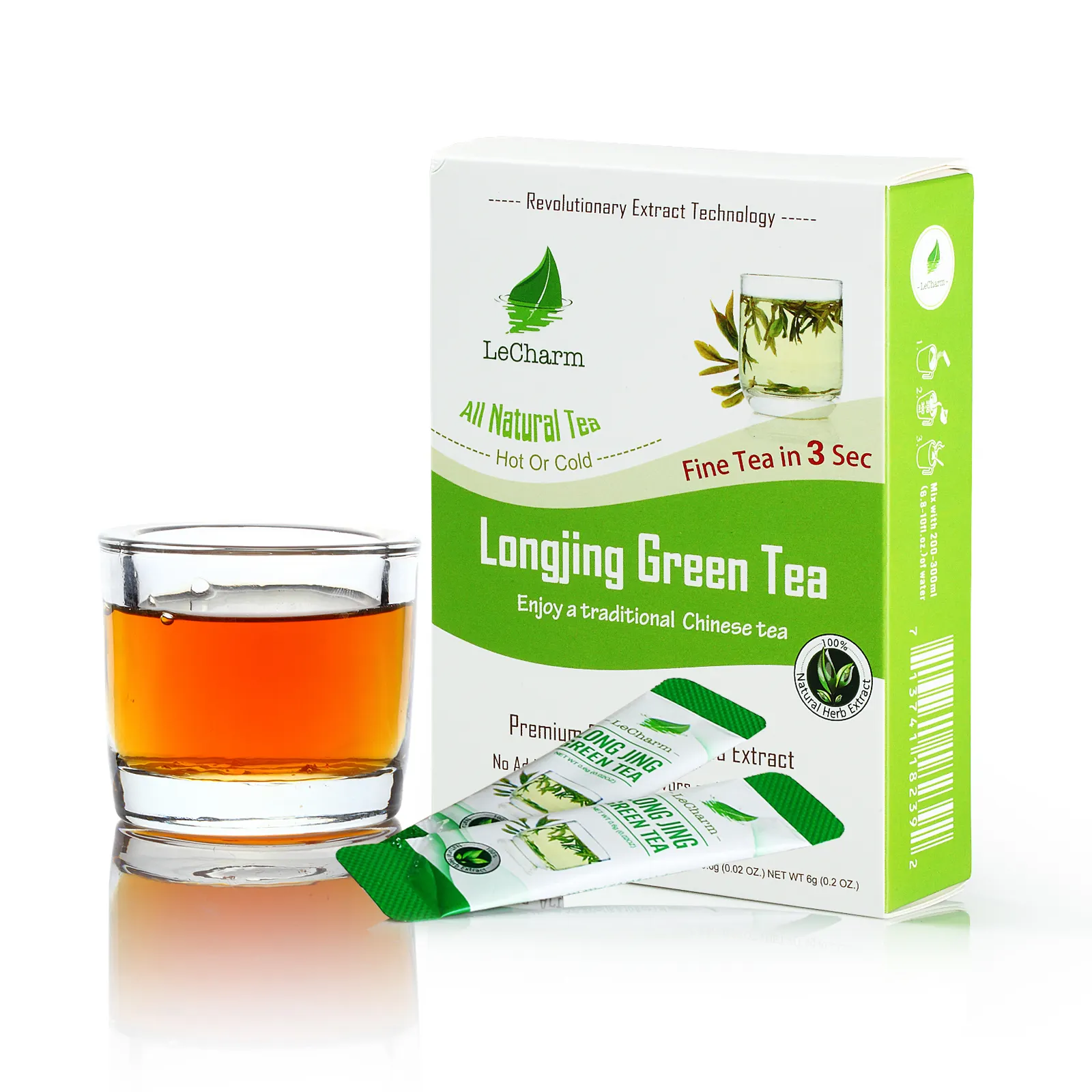 Té instantáneo 100% puro, el mejor té verde, marca de nombre