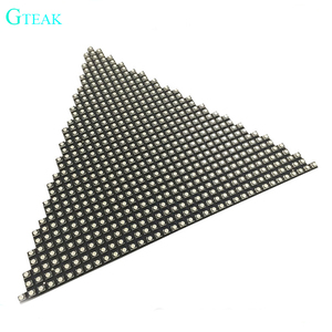 Su misura colore pieno 5mm Pantalla Led triangolare triangolo interno Para Led modulo schermo di visualizzazione