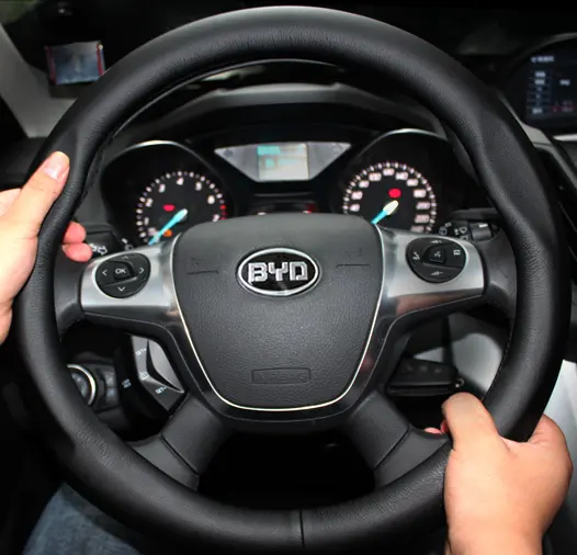 Fabricante de emblema de coche personalizado de proveedores de china, logotipo de marca de volante para BYD, haga su etiqueta privada, emblema de automóvil