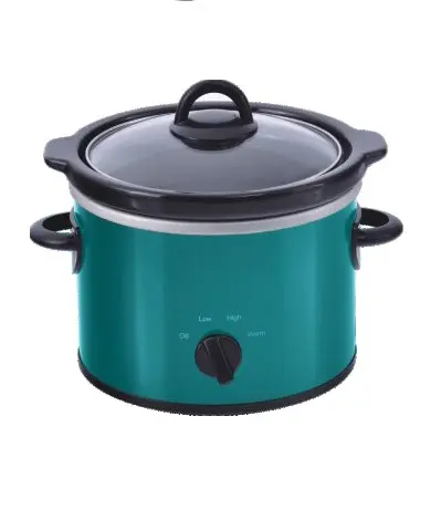 Pemasak Lambat 1,5qt Bulat Mini, Pemasak Lambat Elektrik dengan Desain Modern