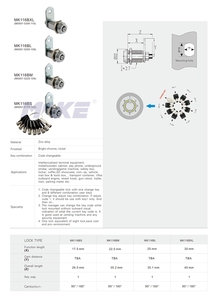 MK116BS Tubular <span class=keywords><strong>Key</strong></span> <span class=keywords><strong>Code</strong></span> Wechselbare Gambling Cam <span class=keywords><strong>Lock</strong></span>