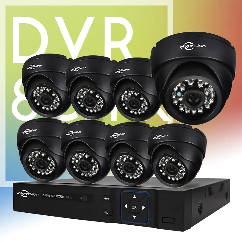 Kit de caméra de système de vidéosurveillance à prix de gros avec 8 yeux pour protéger la sécurité de votre maison