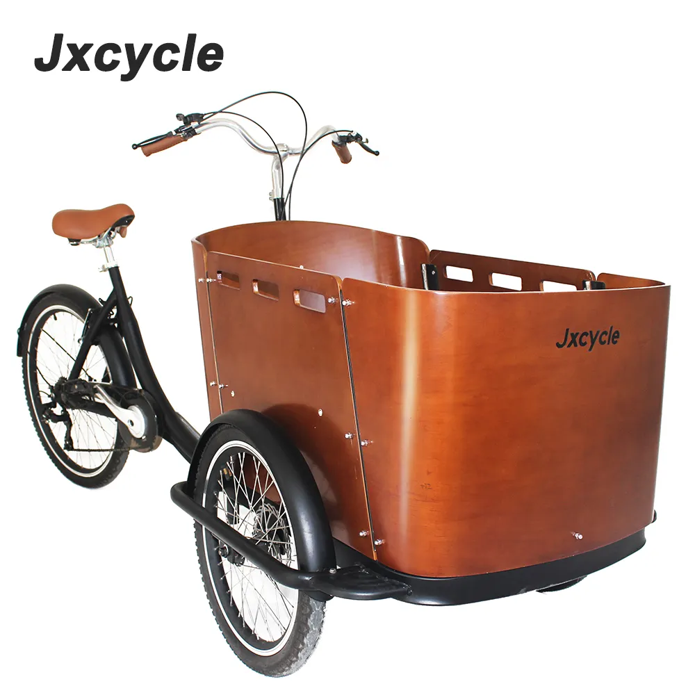 Front 20 Bakfiets 3 Wiel Fiets Cargo Trike Met Nieuwe Ontwerp Houten Doos