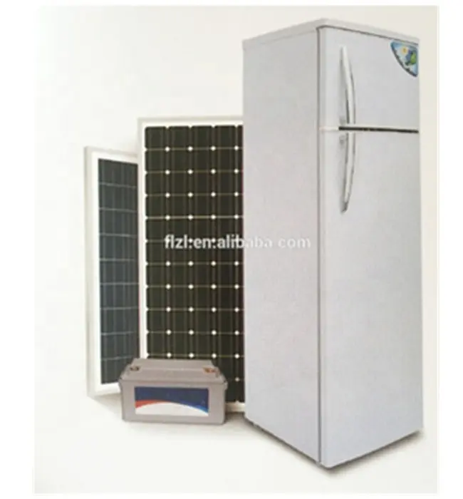 380L 2018 energia solare frigorifero solare 12v 24v frigorifero solare frigorifero e freezer, cucina frigorifero