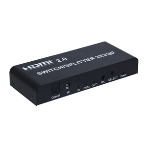 HDMI4K 60Hz <strong>switch</strong> splitter <strong>hdmi</strong> 2x2 with down scaler 4K/60Hz audio extractor - Product Image 1