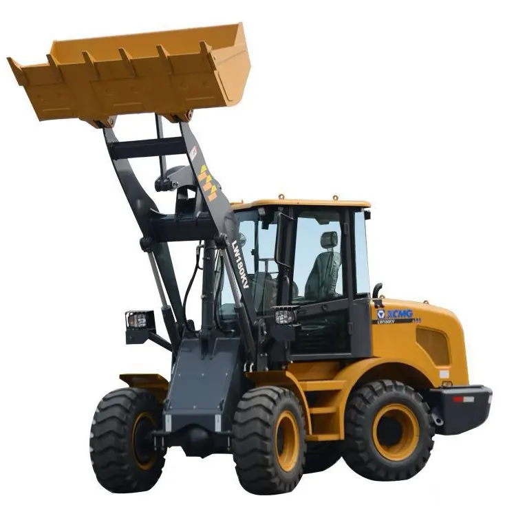 Small tractor front end loader LW180KV with pallet fork for sale