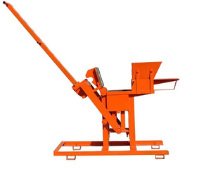 Máquina manual de bloques de enclavamiento de suelo de arcilla, máquina de bloques de arcilla de QTS2-40, máquinas de bloques de tierra comprimido manual - Product Image 1
