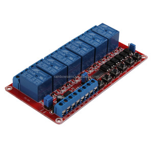 Módulo de relé de 6 canales de 12V Control de corriente de alto voltaje en stock