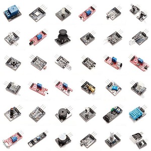 Kit de módulo de sensor 37 en 1 para programación de placa de desarrollo Arduino con paquete de caja de plástico