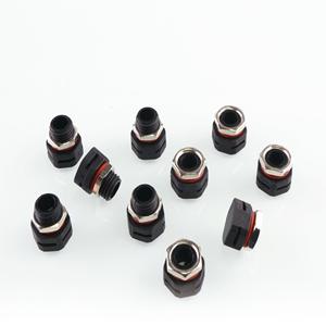 Lighting Hydrophobic IP 68 <strong>Air</strong> <strong>Permeable</strong> Black Plastic M12 Threaded Vent <strong>Valve</strong>