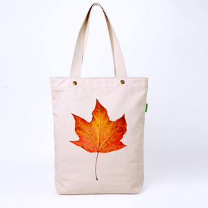 Chất lượng cao 8oz tái chế hàng tạp hóa bông vải Tote Túi thăng hoa mua sắm túi Taobao giá thể thao phong cách - Product Image 1