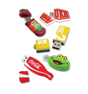 หน่วยความจำการ์ตูน Usb พวงกุญแจแฟลชไดรฟ์ Usb แบบกำหนดเอง3.0 2.0 Pendrive 32Gb