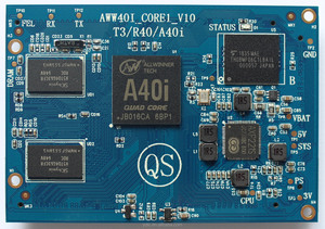 SOM Placa de núcleo A40i Cortex-A7-Quad Core-1.5Ghz de fuente abierta 260Pin Placa de desarrollo