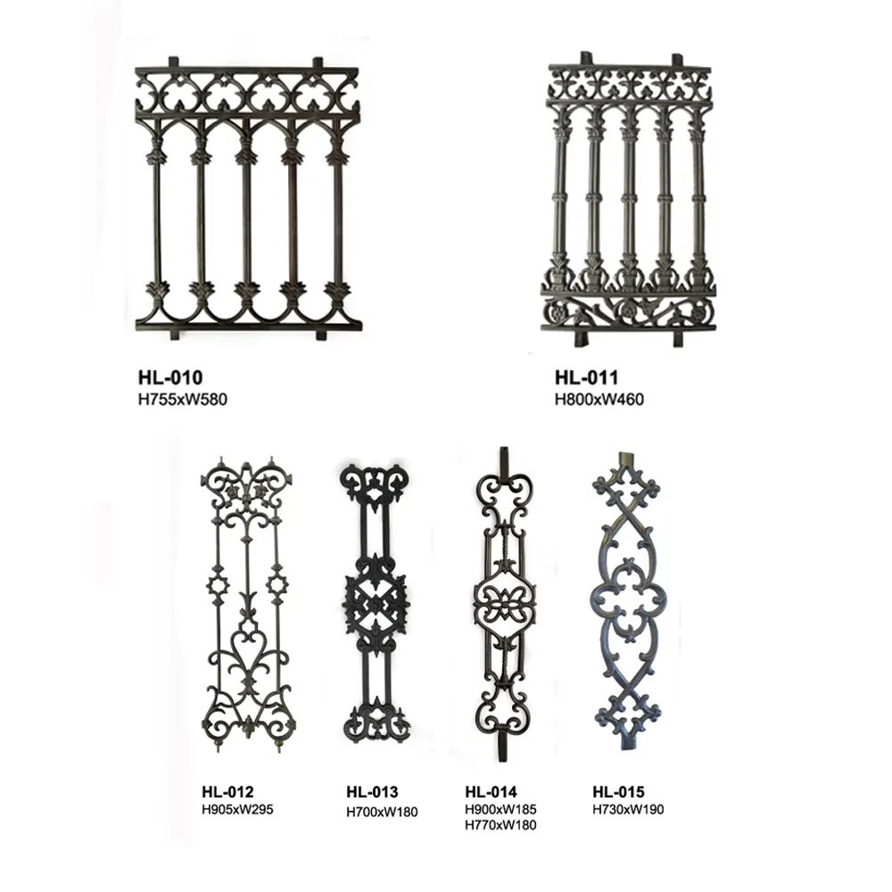 Decorative in acciaio inox metallo ghisa scale balaustre ringhiere commercio all'ingrosso