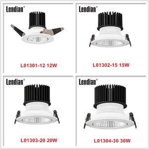 תקרת מתכווננת השקוע cob 6w 9w 12w <span class=keywords><strong>15w</strong></span> 110mm 105mm <span class=keywords><strong>saa</strong></span> 3 שנים קוטר <span class=keywords><strong>led</strong></span> downlight