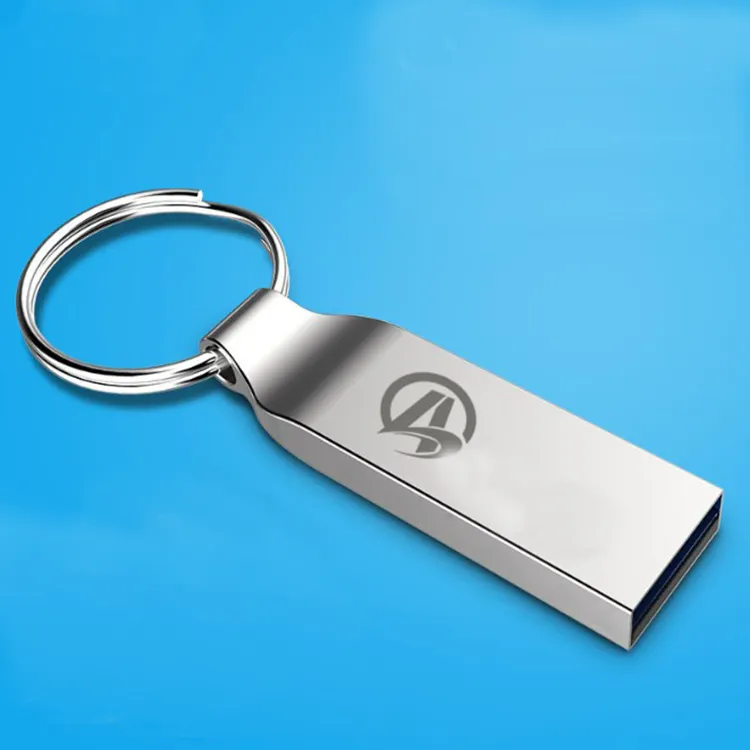 Mini chaveiro de memória com logo, chaveiro portátil de metal com imã usb 2gb 4gb 8gb 16gb