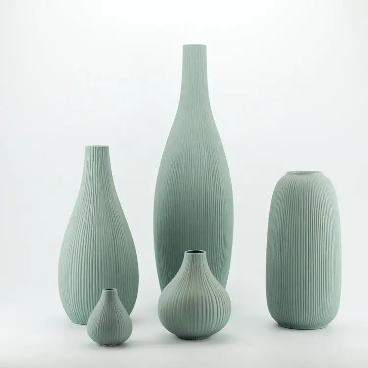 Jade green color multi-sizes aquamarine antique chinese porcelain vases