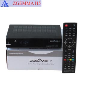 Tam TV Kanalları Yazılım ZGEMMA H5 FTA Uydu Alıcısı Yüksek CPU Çift Çekirdekli Linux OS HEVC/H.265 DVB-S2 + T2/C Hibrid Ikiz Tuner - Product Image 1