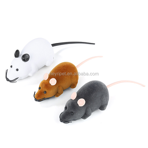 搞笑老鼠玩具无线遥控灰色老鼠宠物玩具遥控电子猫玩具老鼠小猫预告片互动