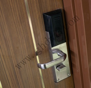 Puerta de madera de fuego, lector de cerradura inteligente, moderno, comercial, para Hotel, 20 minutos, UL - Product Image 4