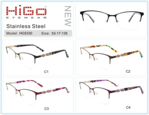 Toptan tasarımcı kadın şeffaf yarım çerçevesiz çerçeveleri optik gözlük gözlük - Product Image 6