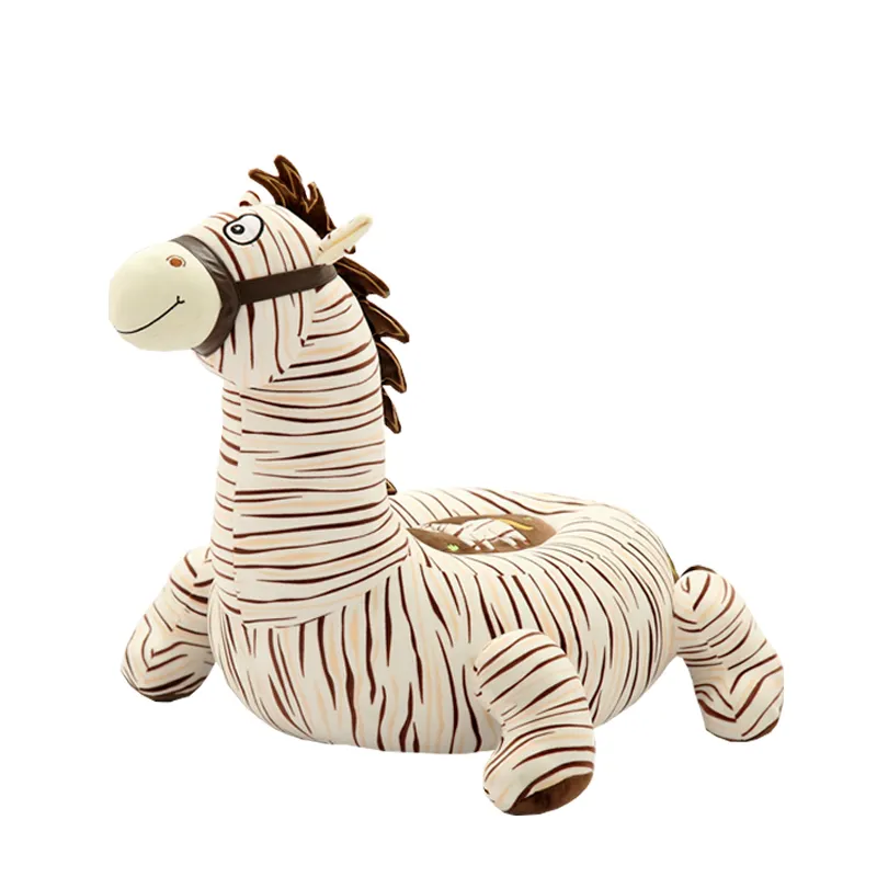 Çin oyuncakları Ihracat Toptan Bağlı Zebra Yastık Hayvan peluş oyuncaklar Gerçekçi Zebra yastık olarak çocuk Minder Sandalye