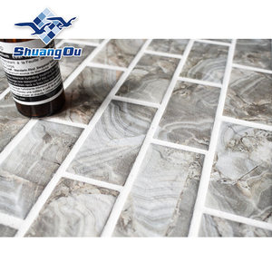 Oyster Look Green Stone Texture 45X95Mm 2X4 Gạch Gốm Bar Siêu Thị Đặc Biệt Sảnh Nhà Bếp Tường Backsplash Gạch Tàu Điện Ngầm - Product Image 3