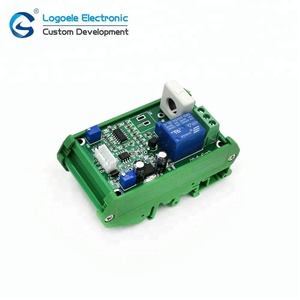 Salida de conmutación analógica lineal 0-5V DC 12V 24V Módulo de circuito Sensor de corriente CA de efecto Hall con relé
