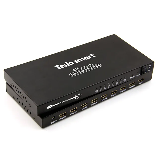 Nouveau TESmart 1x8 Répartiteur HDMI 4K 8 ports hdmi Splitter