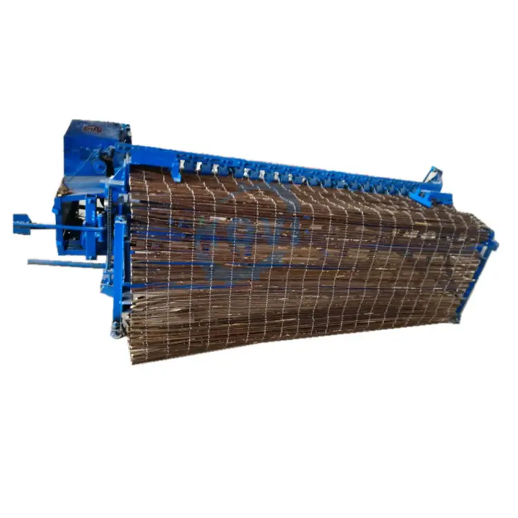 Machine à tricoter les rideaux, rouleau de tissage en bambou, aiguilles à tricoter