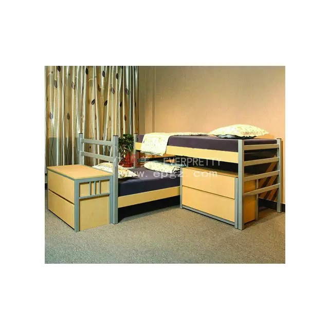 High Quality Unique Bedroom Furniture Wall Bunk Bed Set