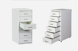 Phong cách đơn giản văn phòng nước không thấm nước bộ kim loại màu trắng <span class=keywords><strong>knoll</strong></span> thép tập tin helmer bánh xe tủ - Product Image 2