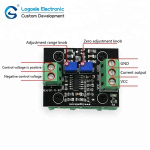 2.4V 3.3V 10V 15V 0-3.3V 0-15V 5V to 4-20mA <strong>Voltage</strong> to Current Converter Module with the Base