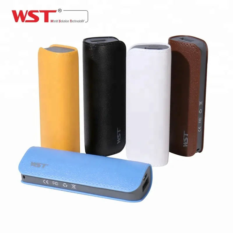 WST CE FCC ha approvato il caricatore del Mini telefono di colore su misura regalo portatile 18650 le banche di potere delle cellule 2600mah Power Bank