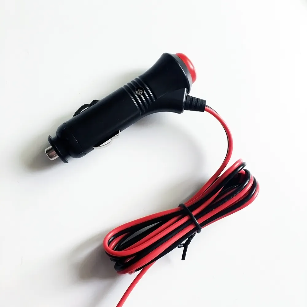 Car Charger自動車Cigarette Lighter Adapter Plug Cord With ON/OFF SwitchにDC5.5 * 2.1ミリメートルケーブル