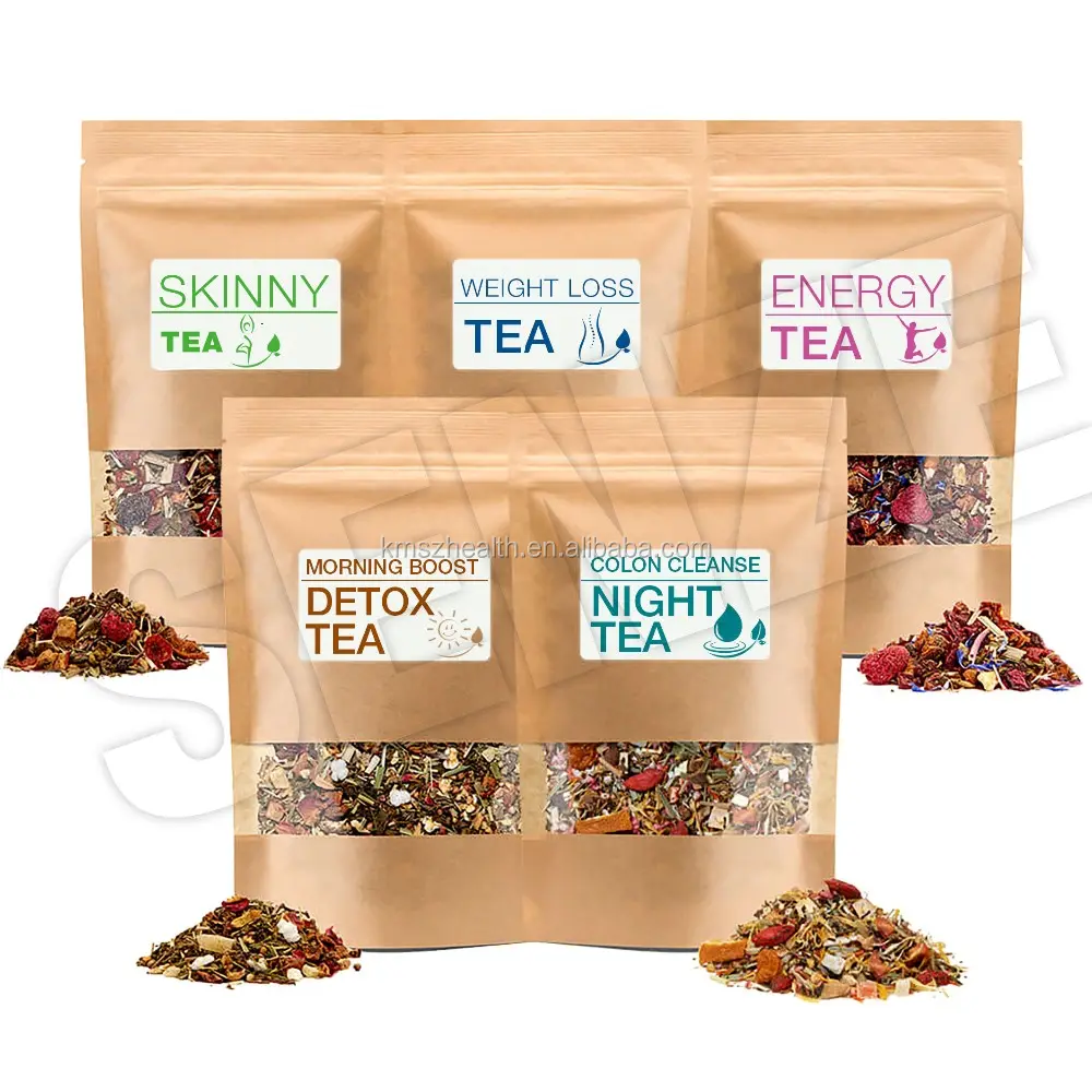 Органический натуральный травяной чай для очистки печени и толстой и почек, Очищающий чай для тела с частной этикеткой