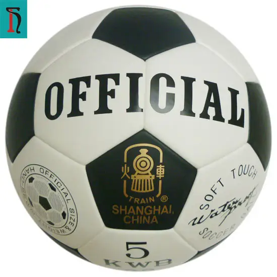 Pelotas de fútbol personalizadas, pelota de fútbol sin puntadas laminada, color blanco y negro, tamaño 5, pallone da calcio