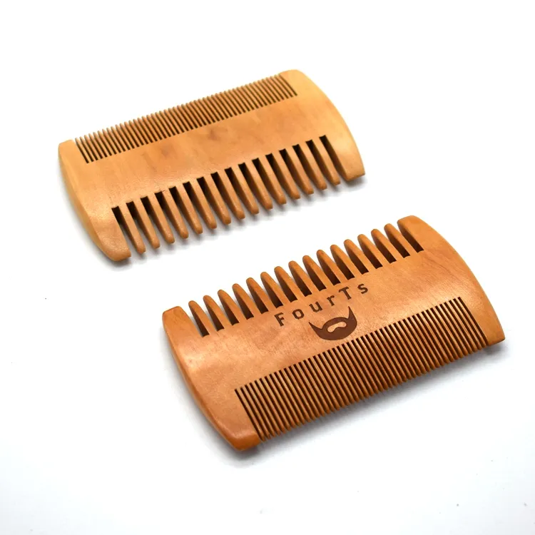 Amazon hot selling Custom Logo Beard Shaping Tool beard comb for men