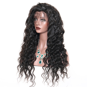 便宜的天然发line curly 全蕾丝前假发宽松波浪假发为妇女 Peruca De Cabelo Humano