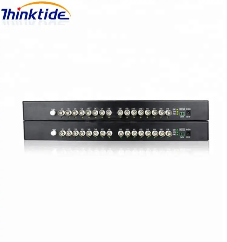 16Ch 1080P CVI/AHD-Konverter Glasfaser zu BNC Digital Video Converter Glasfaser sender und-empfänger