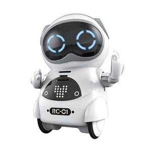 子供のためのスマートな音声制御録音ミュージカルダンスRCポケットロボットおもちゃ