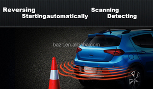 Dispositivo de detección de Radar para coche, sistema de sensor anticolisión, pantalla LED, sensores de estacionamiento inverso para coche con 4 sensores