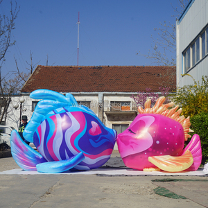 Giant Custom Design Inflatable <strong>Kiss</strong> Fish Model for Advertising Event - Product Image 1